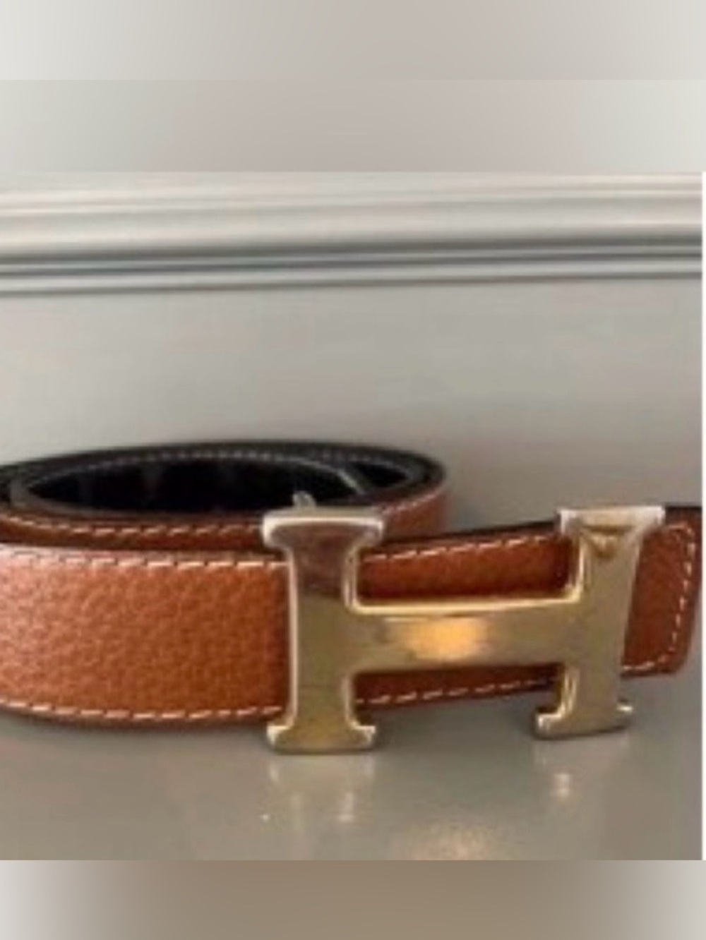 Black and Brown Leather Belt